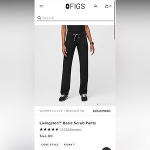 Figs livingston xxs scrub pant